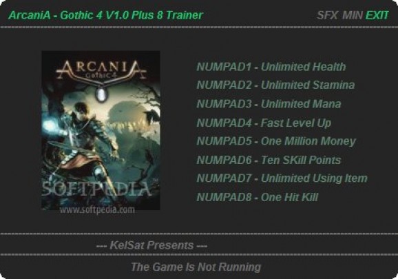 ArcaniA: Gothic 4 +8 Trainer screenshot