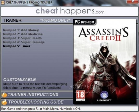 Assassin's Creed 2 1.01 +1 Trainer screenshot