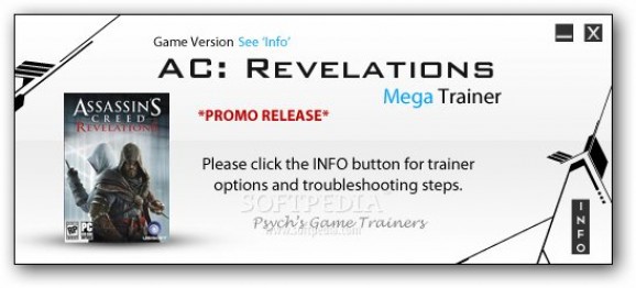 Assassin's Creed Revelations +2 Trainer for 1.03 screenshot