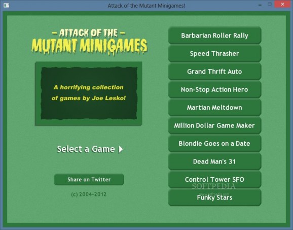 Attack of the Mutant Minigames screenshot