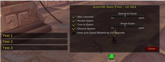 World of Warcraft AddOn - Azeroth Auto Pilot screenshot
