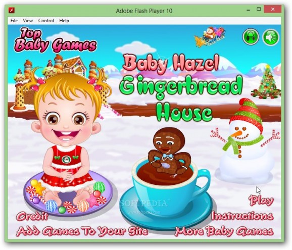 Baby Hazel Gingerbread House screenshot