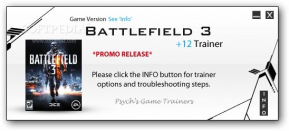 Battlefield 3 +3 Trainer for 1.02 screenshot