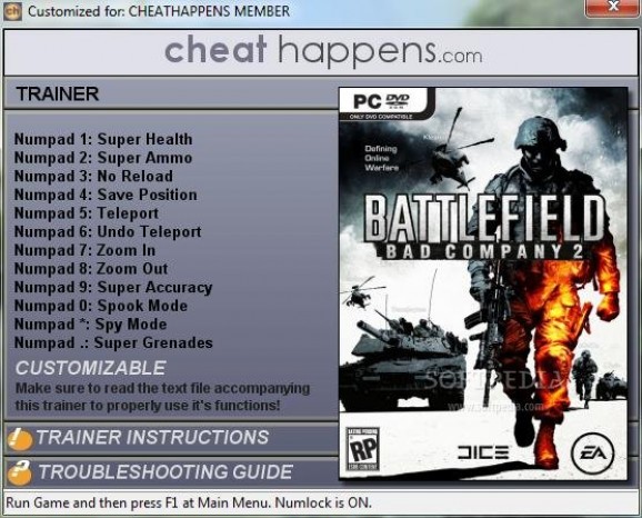 Battlefield: Bad Company 2 +12 Trainer screenshot