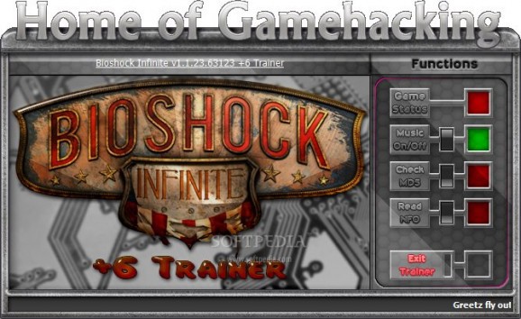 BioShock Infinite +6 Trainer for 1.1.23 screenshot
