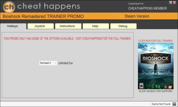 BioShock Remastered +1 Trainer screenshot