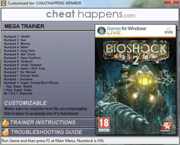 Bioshock 2 +17 Trainer screenshot