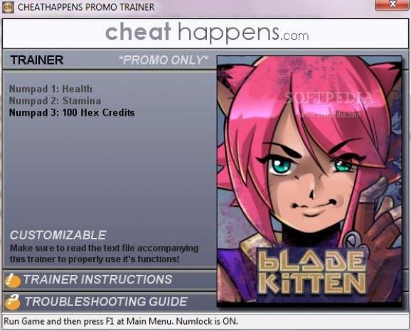 Blade Kitten +1 Trainer screenshot