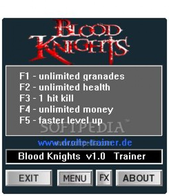 Blood Knights +5 Trainer for 1.0 screenshot