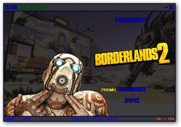 Borderlands 2 +1 Trainer for 1.0.60.324 screenshot