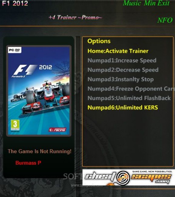 F1 2012 +1 Trainer screenshot