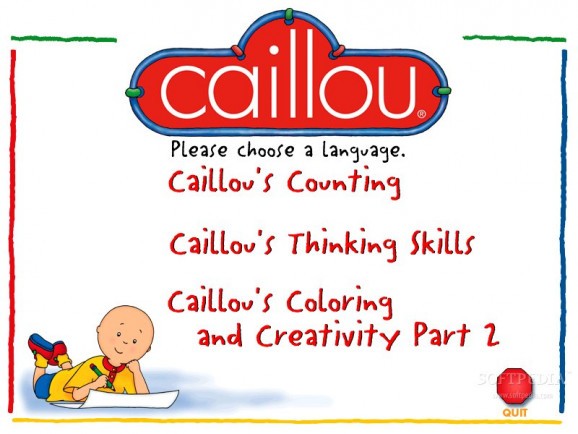Caillou Kindergarten - Counting and Thinking Skills Combined screenshot