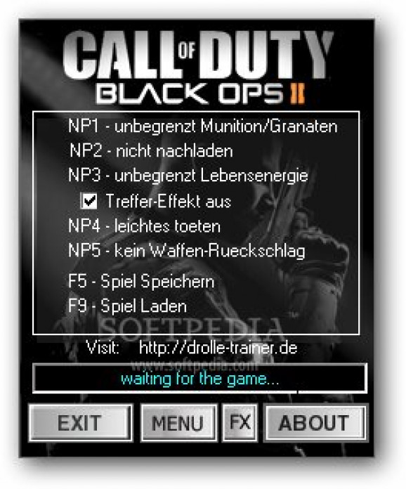 Call of Duty: Black Ops 2 +6 Trainer screenshot