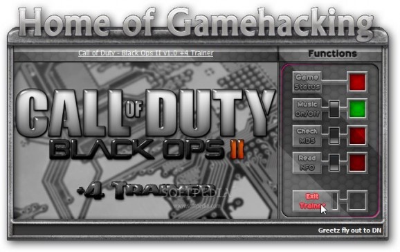 Call of Duty: Black Ops II +4 Trainer for 1.0 screenshot