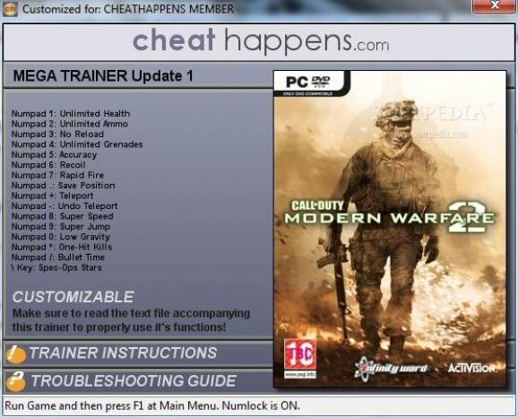 Call of Duty: Modern Warfare 2 +16 Trainer screenshot