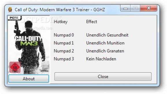 Call of Duty: Modern Warfare 3 +5 Trainer for 1.0 screenshot