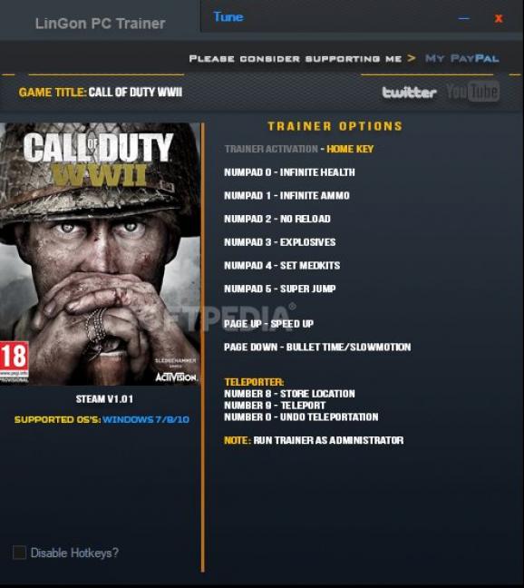 Call of Duty: WWII +9 Trainer screenshot