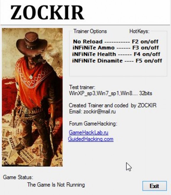 Call of Juarez: Gunslinger +4 Trainer for 1.0 screenshot