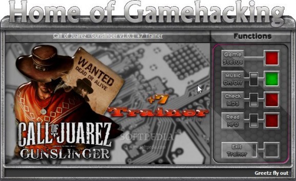 Call of Juarez: Gunslinger +7 Trainer for 1.01 screenshot