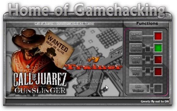Call of Juarez: Gunslinger +7 Trainer for 1.0 screenshot