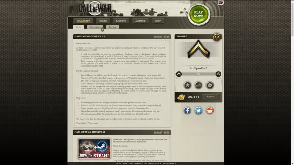 Call of War Online Client screenshot