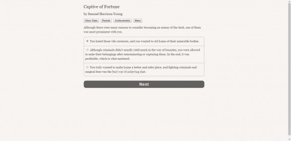 Captive of Fortune Demo screenshot