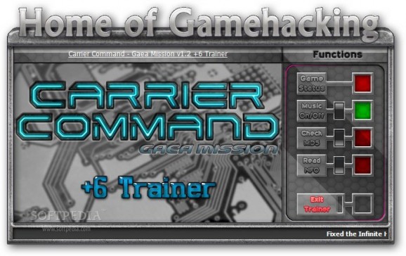 Carrier Command: Gaea Mission +6 Trainer for 1.02 screenshot