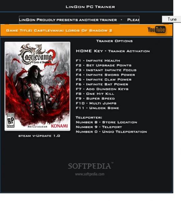 Castlevania: Lords of Shadow 2 +13 Trainer for 1.0 screenshot