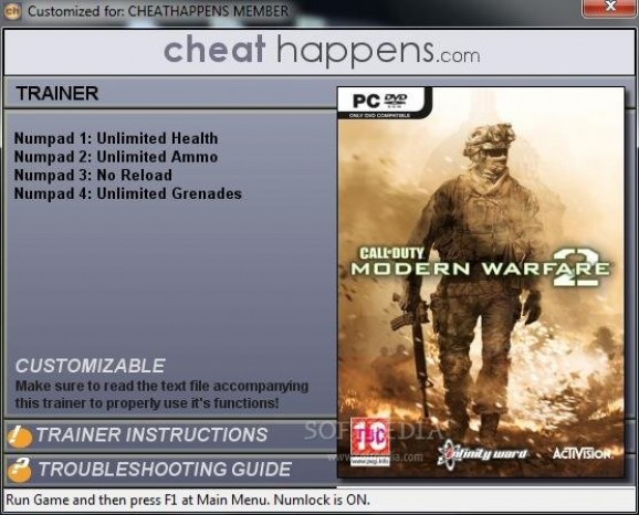 Call of Duty: Modern Warfare 2 +4 Trainer screenshot