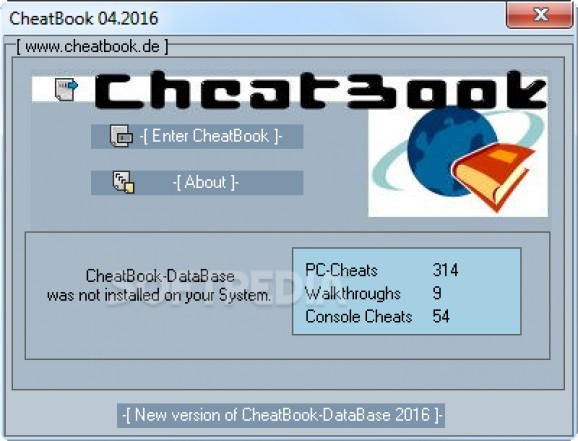 CheatBook April 2016 screenshot