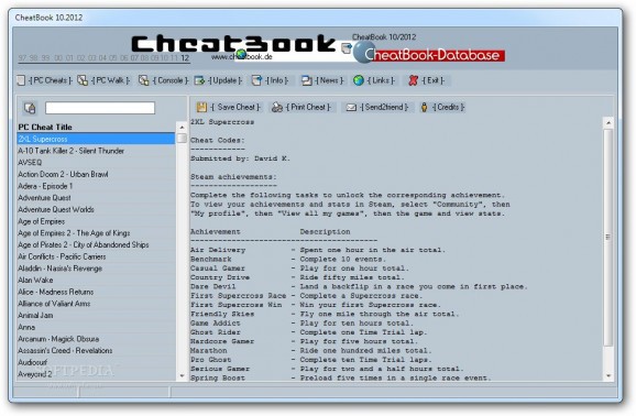 CheatBook October 2012 screenshot