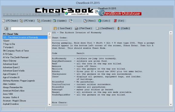 Cheatbook January 2015 screenshot