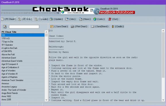 Cheatbook January 2019 screenshot