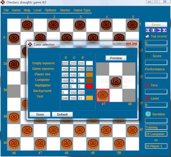 Checkers Draughts Game screenshot