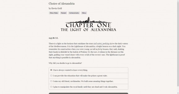 Choice of Alexandria Demo screenshot