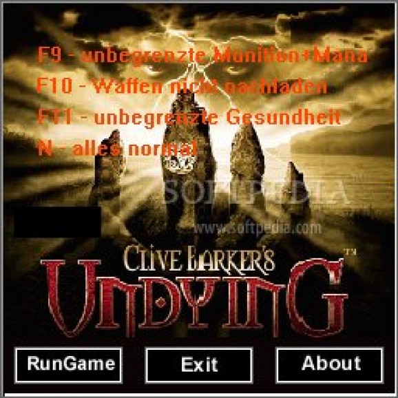 Clive Barker's Undying +3 Trainer for 1.0 screenshot