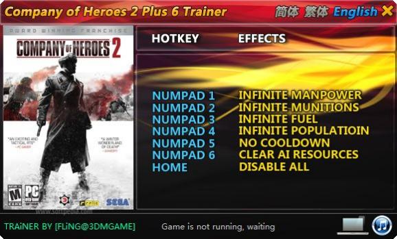 Company of Heroes 2 +6 Trainer screenshot