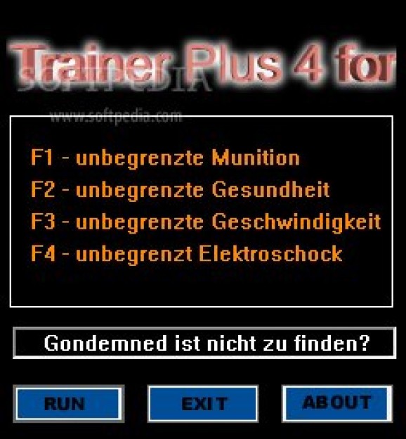 Condemned Criminal Origins +4 Trainer for 1.0.320 screenshot