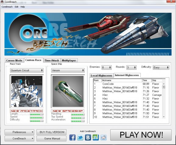 CoreBreach Demo screenshot