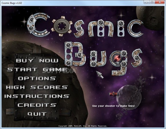 Cosmic Bugs Demo screenshot