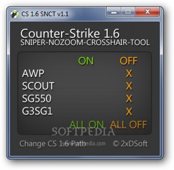 Counter-Strike 1.6 Sniper-NoZoom-Crosshair-Tool screenshot