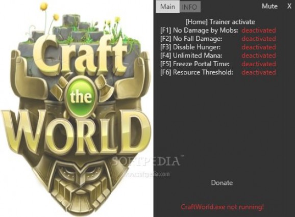 Craft the World +6 Trainer for 0.9.032 screenshot