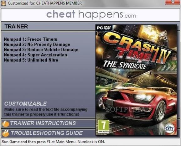 Crash Time 4: The Syndicate +5 Trainer screenshot