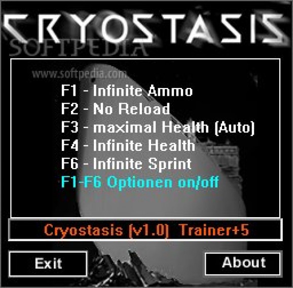 Cryostasis +5 Trainer screenshot