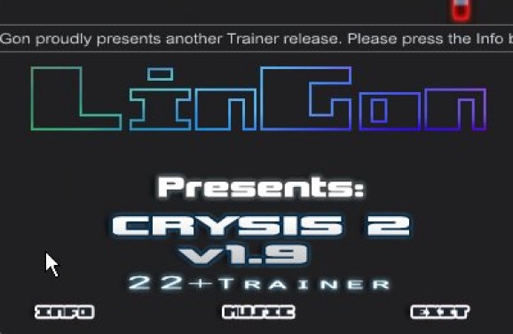 Crysis 2 +22 Trainer for 1.90 screenshot