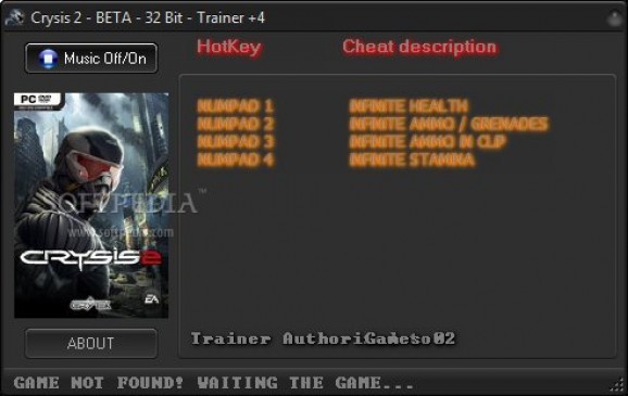 Crysis 2 +4 Trainer screenshot