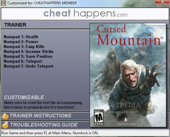 Cursed Mountain +7 Trainer screenshot