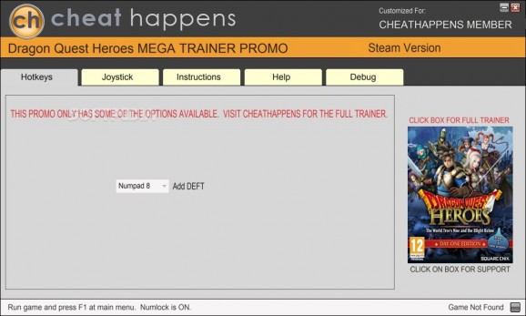 DRAGON QUEST HEROES +1 Trainer screenshot