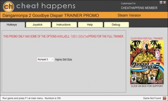 Danganronpa 2: Goodbye Despair +1 Trainer screenshot