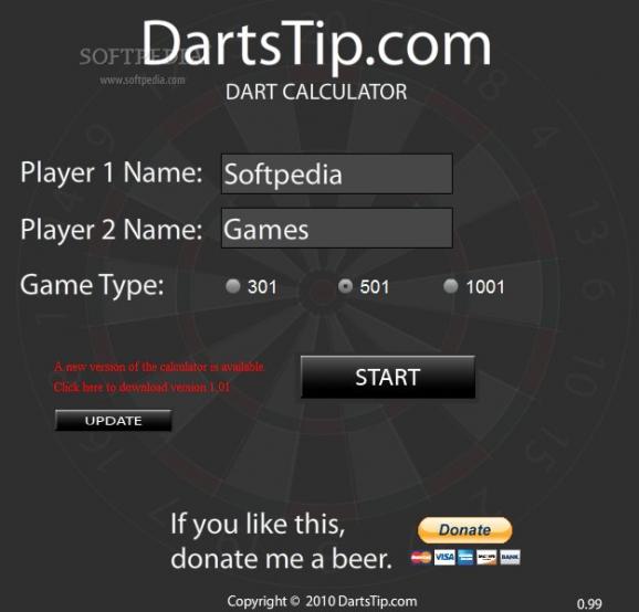 Darts Calculator screenshot